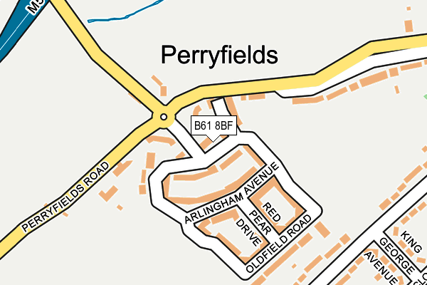 B61 8BF map - OS OpenMap – Local (Ordnance Survey) B61 8BF map - OS OpenMap – Local (Ordnance Survey)