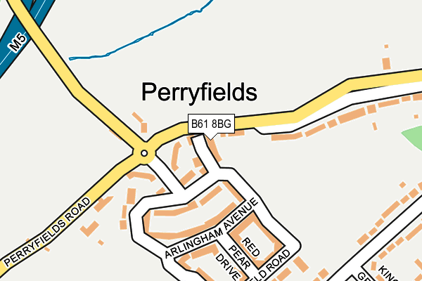 B61 8BG map - OS OpenMap – Local (Ordnance Survey) B61 8BG map - OS OpenMap – Local (Ordnance Survey)