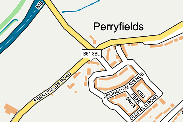 B61 8BL map - OS OpenMap – Local (Ordnance Survey) B61 8BL map - OS OpenMap – Local (Ordnance Survey)