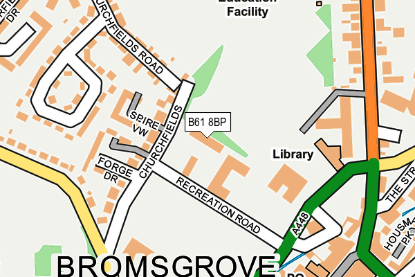 B61 8BP map - OS OpenMap – Local (Ordnance Survey) B61 8BP map - OS OpenMap – Local (Ordnance Survey)