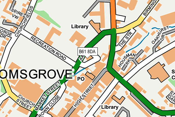 B61 8DA map - OS OpenMap – Local (Ordnance Survey) B61 8DA map - OS OpenMap – Local (Ordnance Survey)