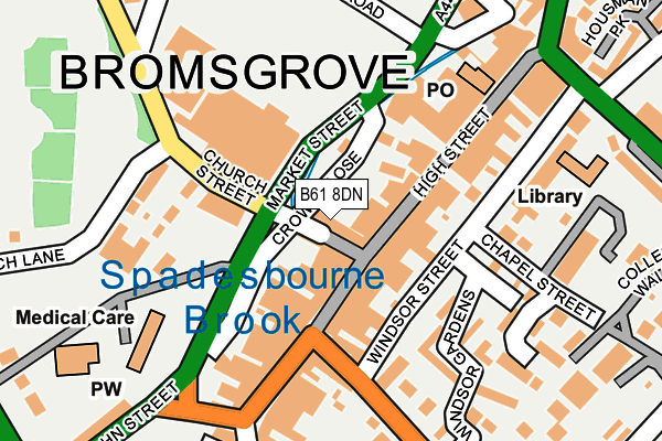 B61 8DN map - OS OpenMap – Local (Ordnance Survey) B61 8DN map - OS OpenMap – Local (Ordnance Survey)