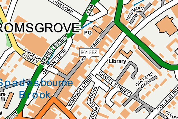 B61 8EZ map - OS OpenMap – Local (Ordnance Survey) B61 8EZ map - OS OpenMap – Local (Ordnance Survey)