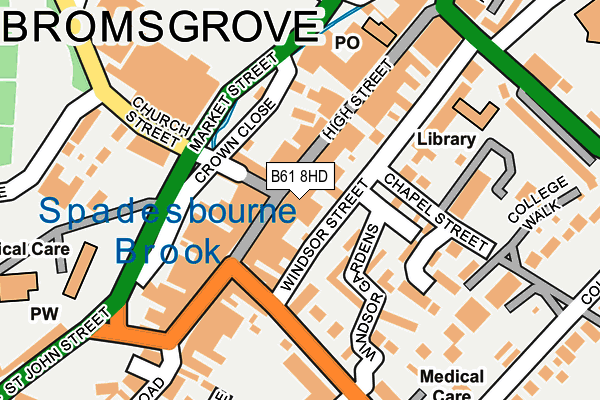 B61 8HD map - OS OpenMap – Local (Ordnance Survey) B61 8HD map - OS OpenMap – Local (Ordnance Survey)