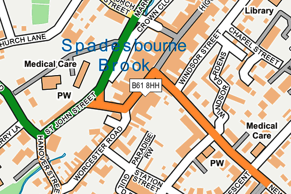 B61 8HH map - OS OpenMap – Local (Ordnance Survey) B61 8HH map - OS OpenMap – Local (Ordnance Survey)