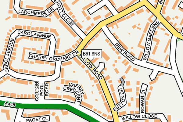B61 8NS map - OS OpenMap – Local (Ordnance Survey) B61 8NS map - OS OpenMap – Local (Ordnance Survey)