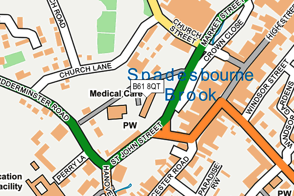 B61 8QT map - OS OpenMap – Local (Ordnance Survey) B61 8QT map - OS OpenMap – Local (Ordnance Survey)