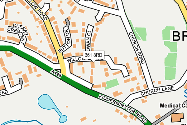 B61 8RD map - OS OpenMap – Local (Ordnance Survey) B61 8RD map - OS OpenMap – Local (Ordnance Survey)