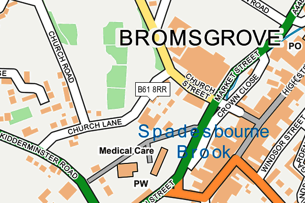 B61 8RR map - OS OpenMap – Local (Ordnance Survey) B61 8RR map - OS OpenMap – Local (Ordnance Survey)