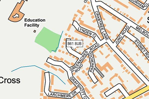 B61 8UB map - OS OpenMap – Local (Ordnance Survey) B61 8UB map - OS OpenMap – Local (Ordnance Survey)