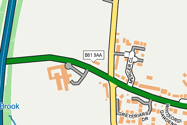 B61 9AA map - OS OpenMap – Local (Ordnance Survey) B61 9AA map - OS OpenMap – Local (Ordnance Survey)