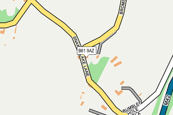 B61 9AZ map - OS OpenMap – Local (Ordnance Survey) B61 9AZ map - OS OpenMap – Local (Ordnance Survey)