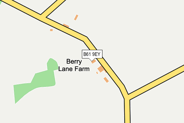 B61 9EY map - OS OpenMap – Local (Ordnance Survey) B61 9EY map - OS OpenMap – Local (Ordnance Survey)