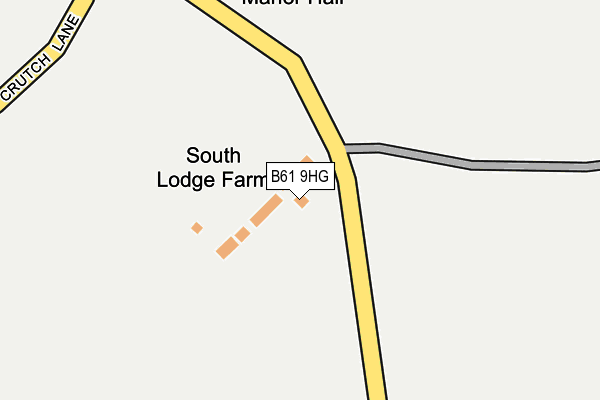 B61 9HG map - OS OpenMap – Local (Ordnance Survey) B61 9HG map - OS OpenMap – Local (Ordnance Survey)