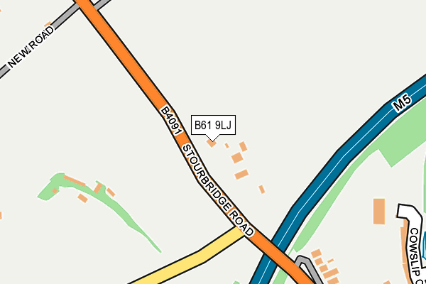B61 9LJ map - OS OpenMap – Local (Ordnance Survey) B61 9LJ map - OS OpenMap – Local (Ordnance Survey)