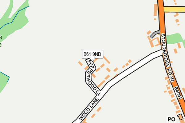 B61 9ND map - OS OpenMap – Local (Ordnance Survey) B61 9ND map - OS OpenMap – Local (Ordnance Survey)