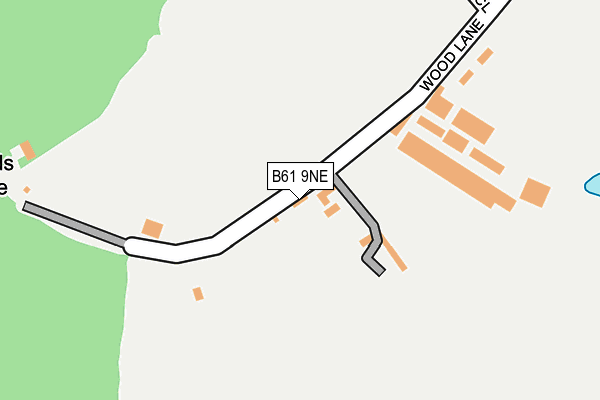 B61 9NE map - OS OpenMap – Local (Ordnance Survey) B61 9NE map - OS OpenMap – Local (Ordnance Survey)