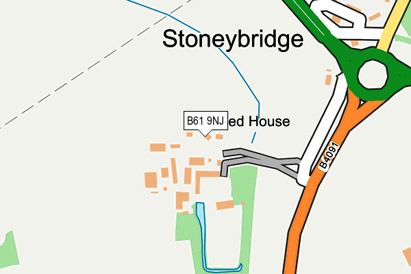 B61 9NJ map - OS OpenMap – Local (Ordnance Survey) B61 9NJ map - OS OpenMap – Local (Ordnance Survey)