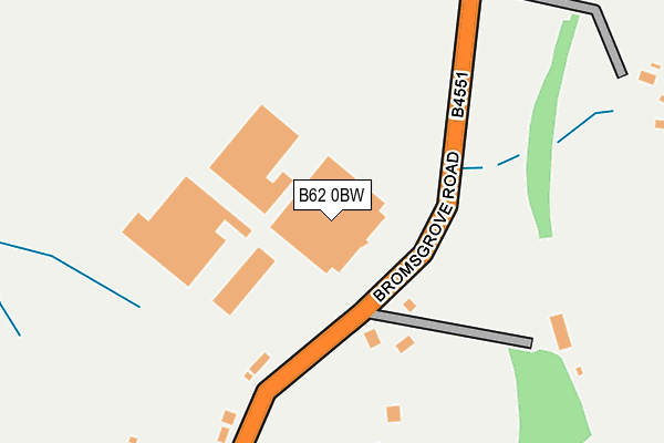 B62 0BW map - OS OpenMap – Local (Ordnance Survey) B62 0BW map - OS OpenMap – Local (Ordnance Survey)