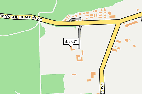 B62 0JY map - OS OpenMap – Local (Ordnance Survey) B62 0JY map - OS OpenMap – Local (Ordnance Survey)