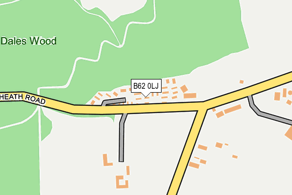 B62 0LJ map - OS OpenMap – Local (Ordnance Survey) B62 0LJ map - OS OpenMap – Local (Ordnance Survey)