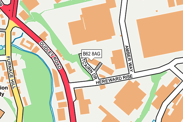 B62 8AG map - OS OpenMap – Local (Ordnance Survey) B62 8AG map - OS OpenMap – Local (Ordnance Survey)