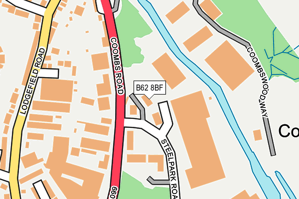 B62 8BF map - OS OpenMap – Local (Ordnance Survey) B62 8BF map - OS OpenMap – Local (Ordnance Survey)