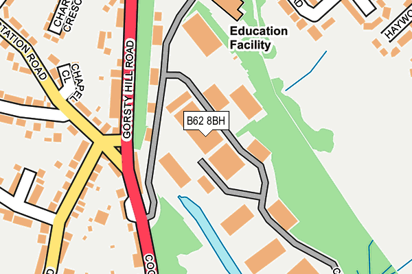 B62 8BH map - OS OpenMap – Local (Ordnance Survey) B62 8BH map - OS OpenMap – Local (Ordnance Survey)