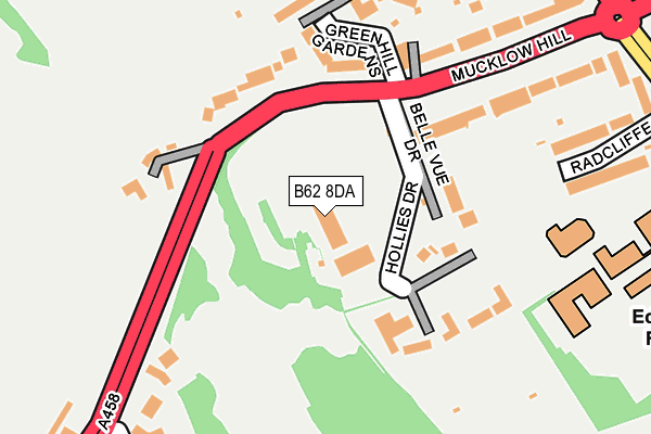 B62 8DA map - OS OpenMap – Local (Ordnance Survey) B62 8DA map - OS OpenMap – Local (Ordnance Survey)