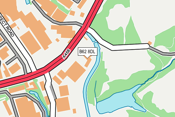 B62 8DL map - OS OpenMap – Local (Ordnance Survey) B62 8DL map - OS OpenMap – Local (Ordnance Survey)