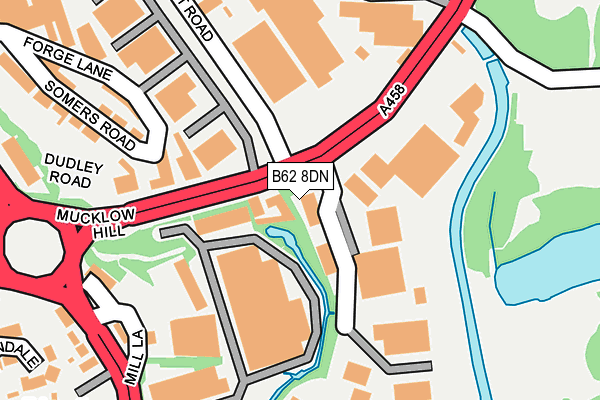 B62 8DN map - OS OpenMap – Local (Ordnance Survey) B62 8DN map - OS OpenMap – Local (Ordnance Survey)