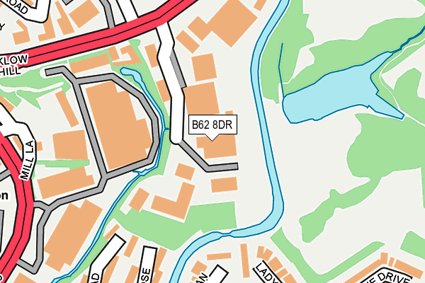 B62 8DR map - OS OpenMap – Local (Ordnance Survey) B62 8DR map - OS OpenMap – Local (Ordnance Survey)