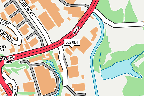 B62 8DT map - OS OpenMap – Local (Ordnance Survey) B62 8DT map - OS OpenMap – Local (Ordnance Survey)