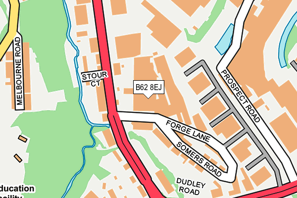 B62 8EJ map - OS OpenMap – Local (Ordnance Survey) B62 8EJ map - OS OpenMap – Local (Ordnance Survey)