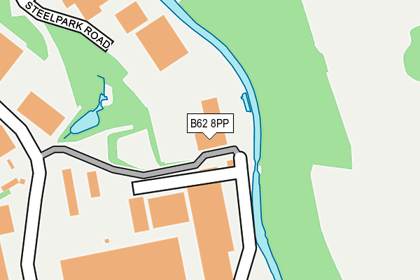 B62 8PP map - OS OpenMap – Local (Ordnance Survey) B62 8PP map - OS OpenMap – Local (Ordnance Survey)