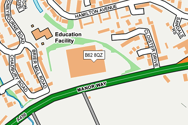 B62 8QZ map - OS OpenMap – Local (Ordnance Survey) B62 8QZ map - OS OpenMap – Local (Ordnance Survey)