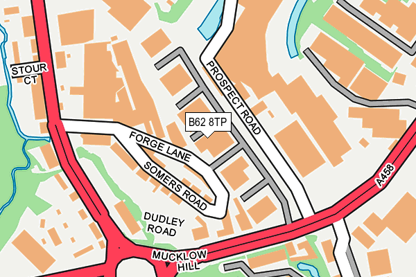 B62 8TP map - OS OpenMap – Local (Ordnance Survey) B62 8TP map - OS OpenMap – Local (Ordnance Survey)