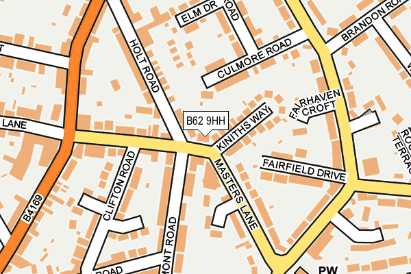 B62 9HH map - OS OpenMap – Local (Ordnance Survey) B62 9HH map - OS OpenMap – Local (Ordnance Survey)