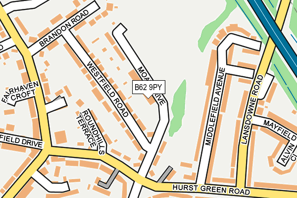 B62 9PY map - OS OpenMap – Local (Ordnance Survey) B62 9PY map - OS OpenMap – Local (Ordnance Survey)