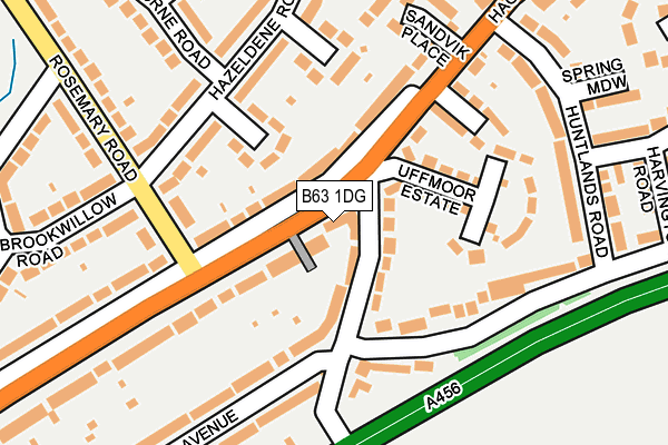B63 1DG map - OS OpenMap – Local (Ordnance Survey) B63 1DG map - OS OpenMap – Local (Ordnance Survey)