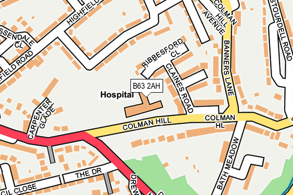 B63 2AH map - OS OpenMap – Local (Ordnance Survey) B63 2AH map - OS OpenMap – Local (Ordnance Survey)