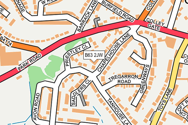 B63 2JW map - OS OpenMap – Local (Ordnance Survey) B63 2JW map - OS OpenMap – Local (Ordnance Survey)