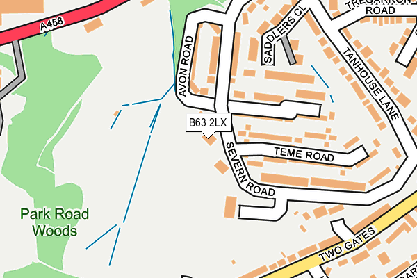 B63 2LX map - OS OpenMap – Local (Ordnance Survey) B63 2LX map - OS OpenMap – Local (Ordnance Survey)