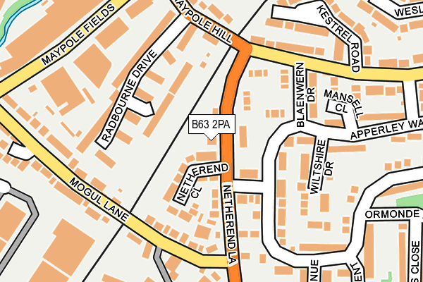 B63 2PA map - OS OpenMap – Local (Ordnance Survey) B63 2PA map - OS OpenMap – Local (Ordnance Survey)