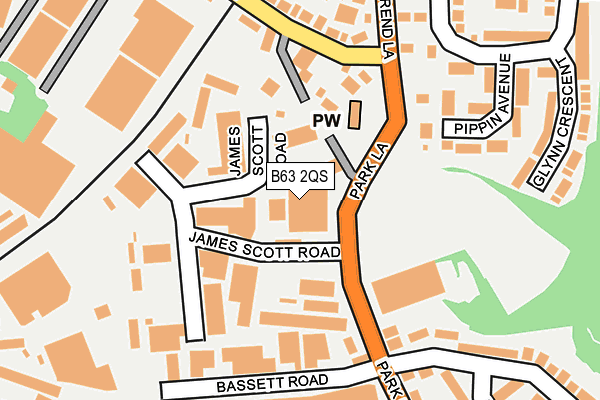 B63 2QS map - OS OpenMap – Local (Ordnance Survey) B63 2QS map - OS OpenMap – Local (Ordnance Survey)