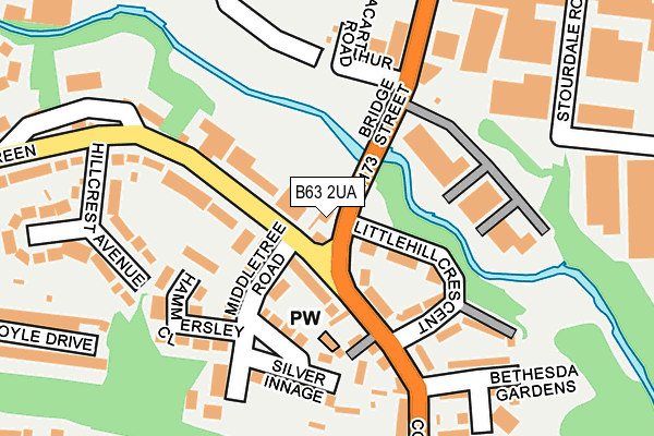 B63 2UA map - OS OpenMap – Local (Ordnance Survey) B63 2UA map - OS OpenMap – Local (Ordnance Survey)