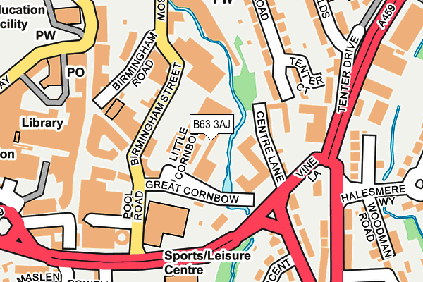 B63 3AJ map - OS OpenMap – Local (Ordnance Survey) B63 3AJ map - OS OpenMap – Local (Ordnance Survey)