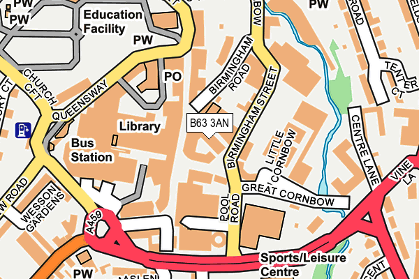 B63 3AN map - OS OpenMap – Local (Ordnance Survey) B63 3AN map - OS OpenMap – Local (Ordnance Survey)
