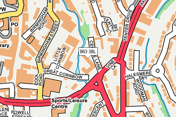 B63 3BL map - OS OpenMap – Local (Ordnance Survey) B63 3BL map - OS OpenMap – Local (Ordnance Survey)