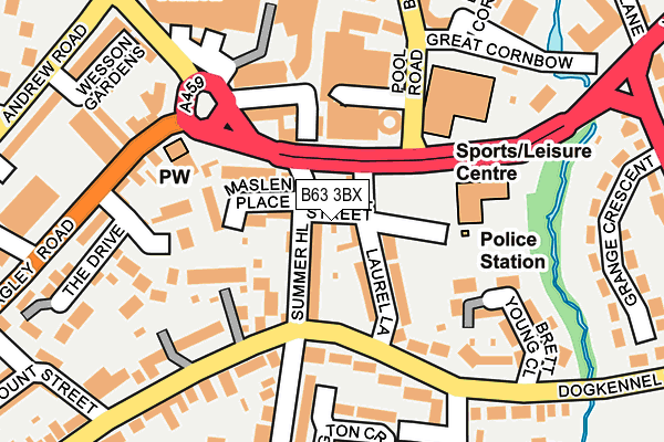 B63 3BX map - OS OpenMap – Local (Ordnance Survey) B63 3BX map - OS OpenMap – Local (Ordnance Survey)